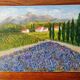 Tableau à l'huile, paysage provençal