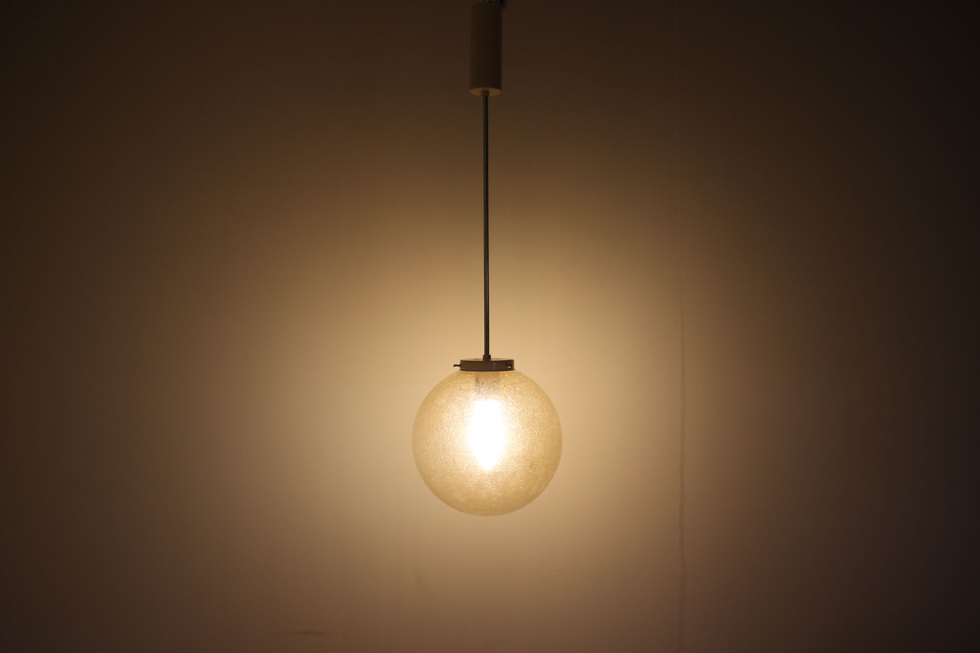 Mid-Century Glass Pendant Czechoslovakia, 1982, Up to 10 Pieces