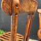 Ensemble de 4 chaises de bistrot en bois courbé