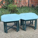 Set of 2 octagonal coffee tables – Charming, vintage, timeless