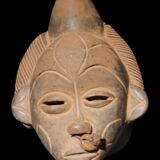 Terracotta mask from the Punu people of Gabon.