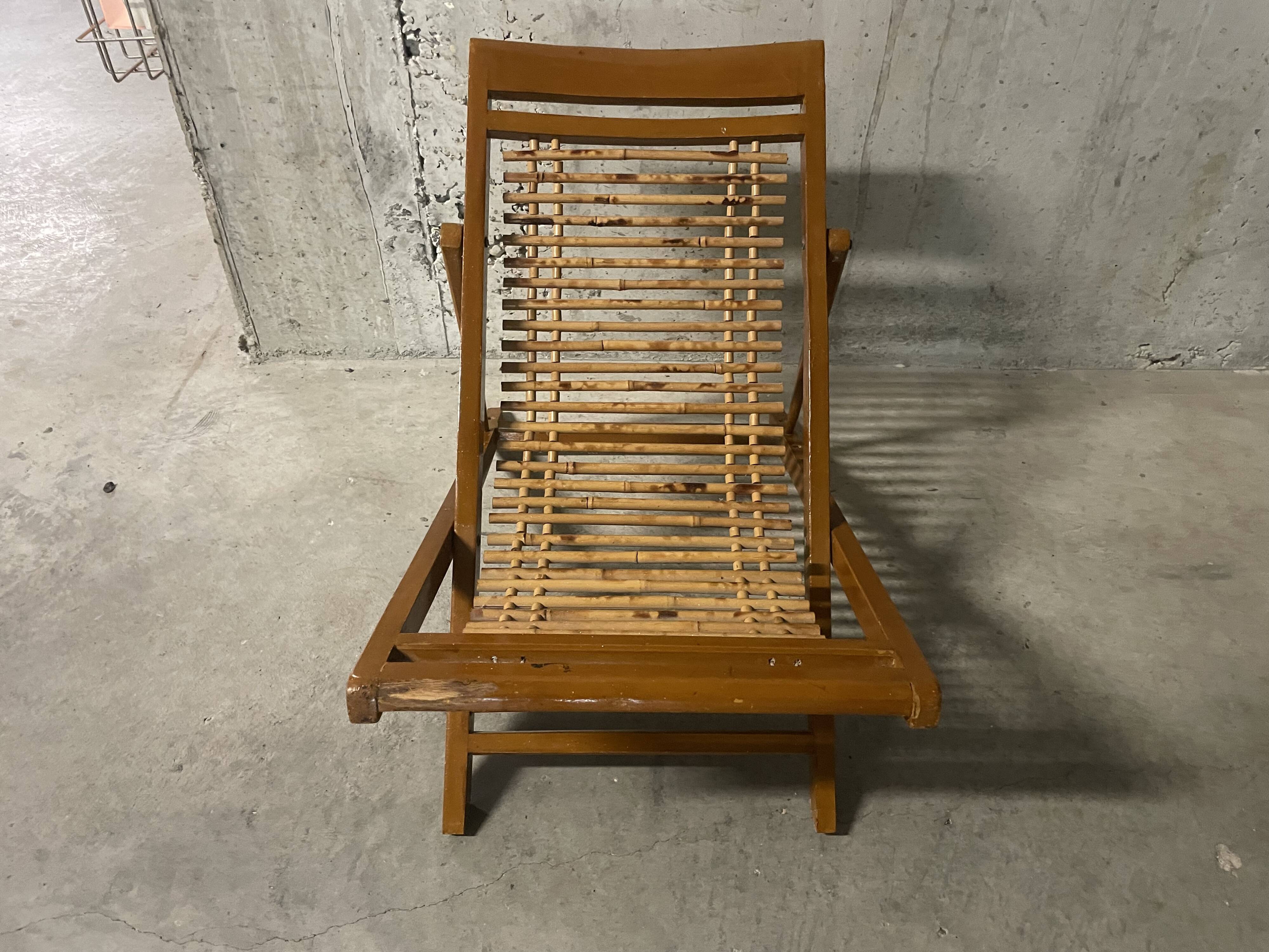 Chaise longue enfant années 50