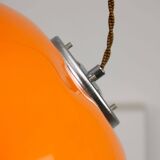 Space Age Orange Jolly Pendant Lamp from Guzzini, 1960s