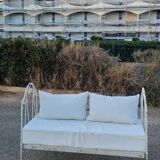 Lit banquette fer forgé