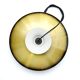 Vintage Pendant Lamp In Golden Brass, Denmark 1970s