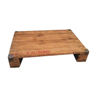 Table basse palette à roulettes