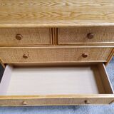 Commode osier rotin vintage