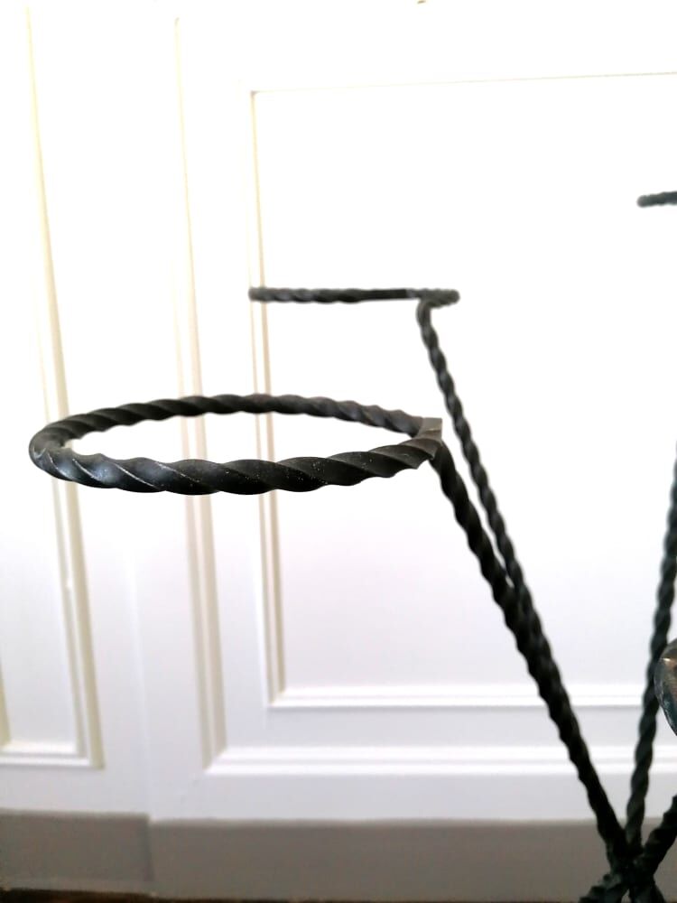 Wrought iron plant holder 1950s