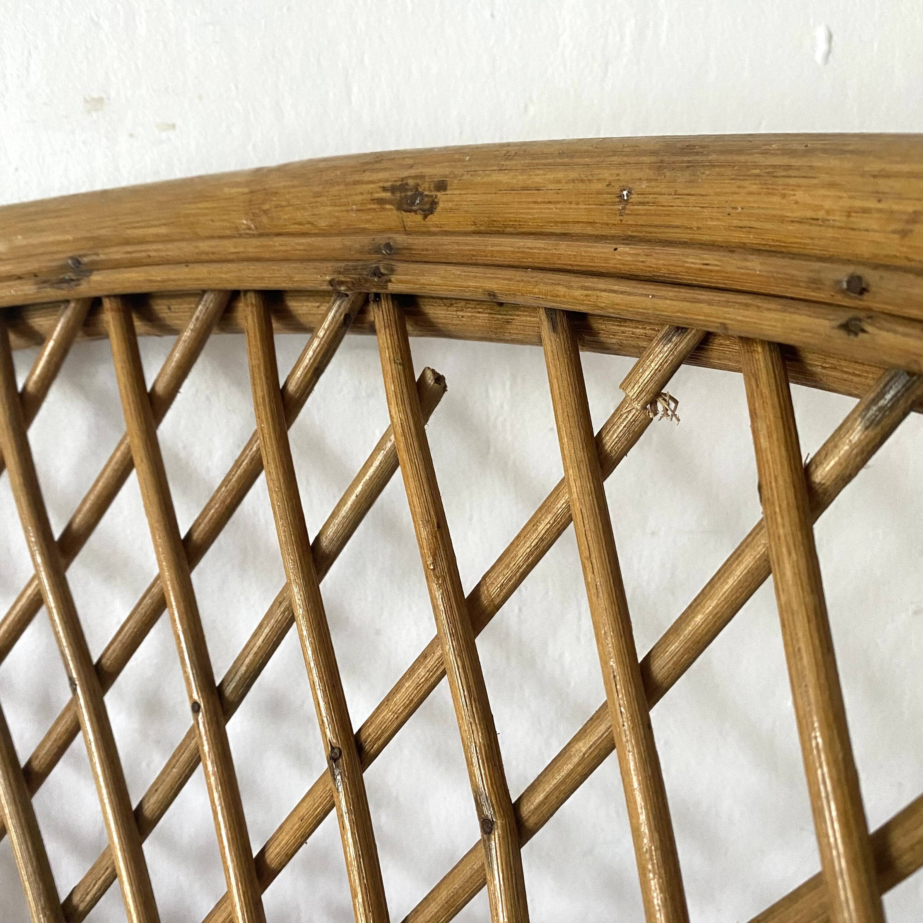 Vintage rattan armchair