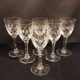 6 verres à porto en cristal