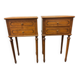 Pair of Louis XVI style bedside tables