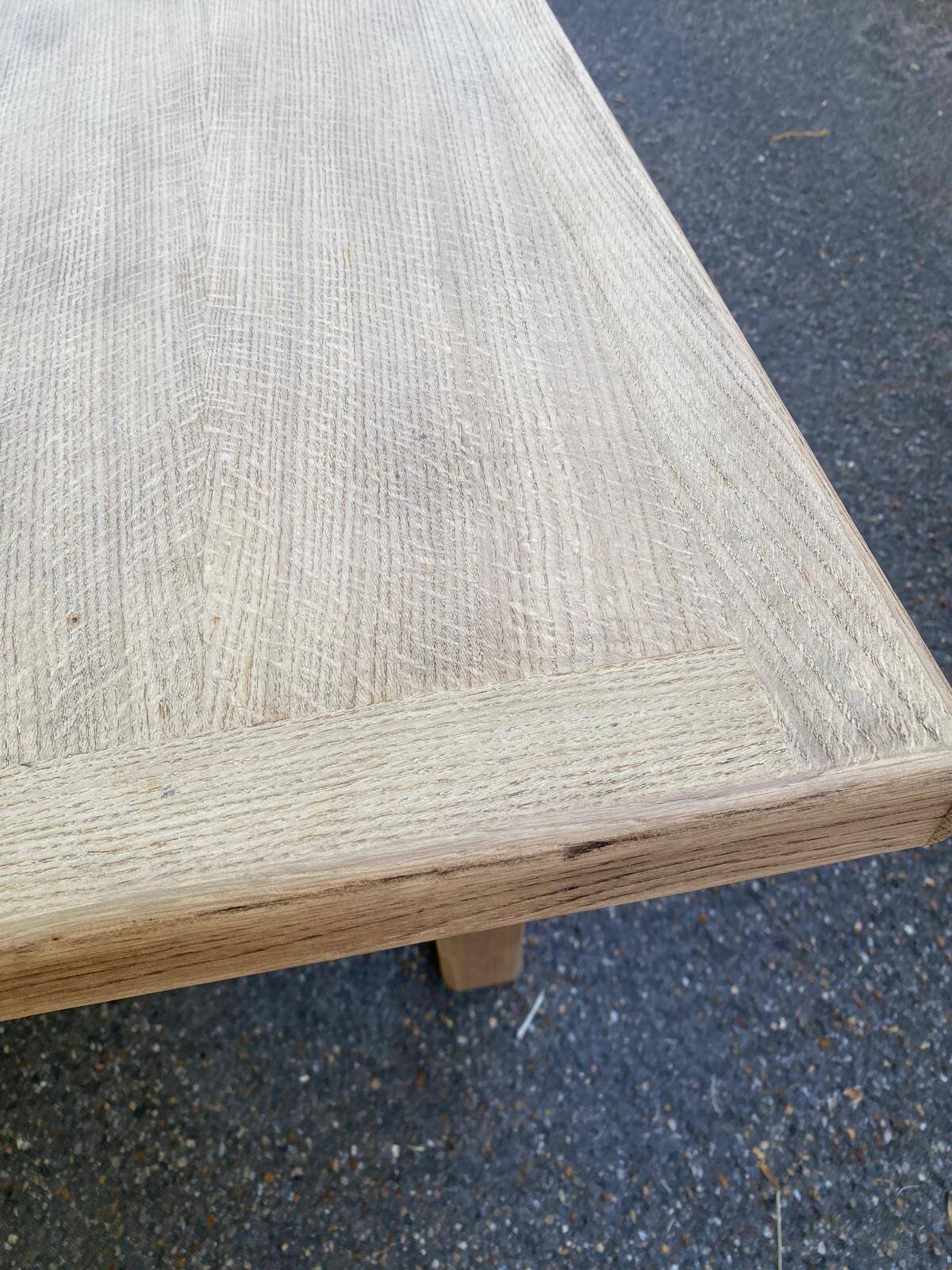 Renovated 1960s oak farmhouse dining table