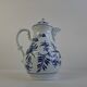 Vintage Dubí Czech Porcelain Blue Onion Cibulák Teapot, c. 1970
