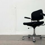 Vintage swivel office chair German model Eurochair 5600 by Fritz Makiol for Girsberger, 1970s.