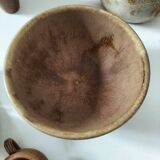 Vintage stoneware country house brunch service – teapot and bowls