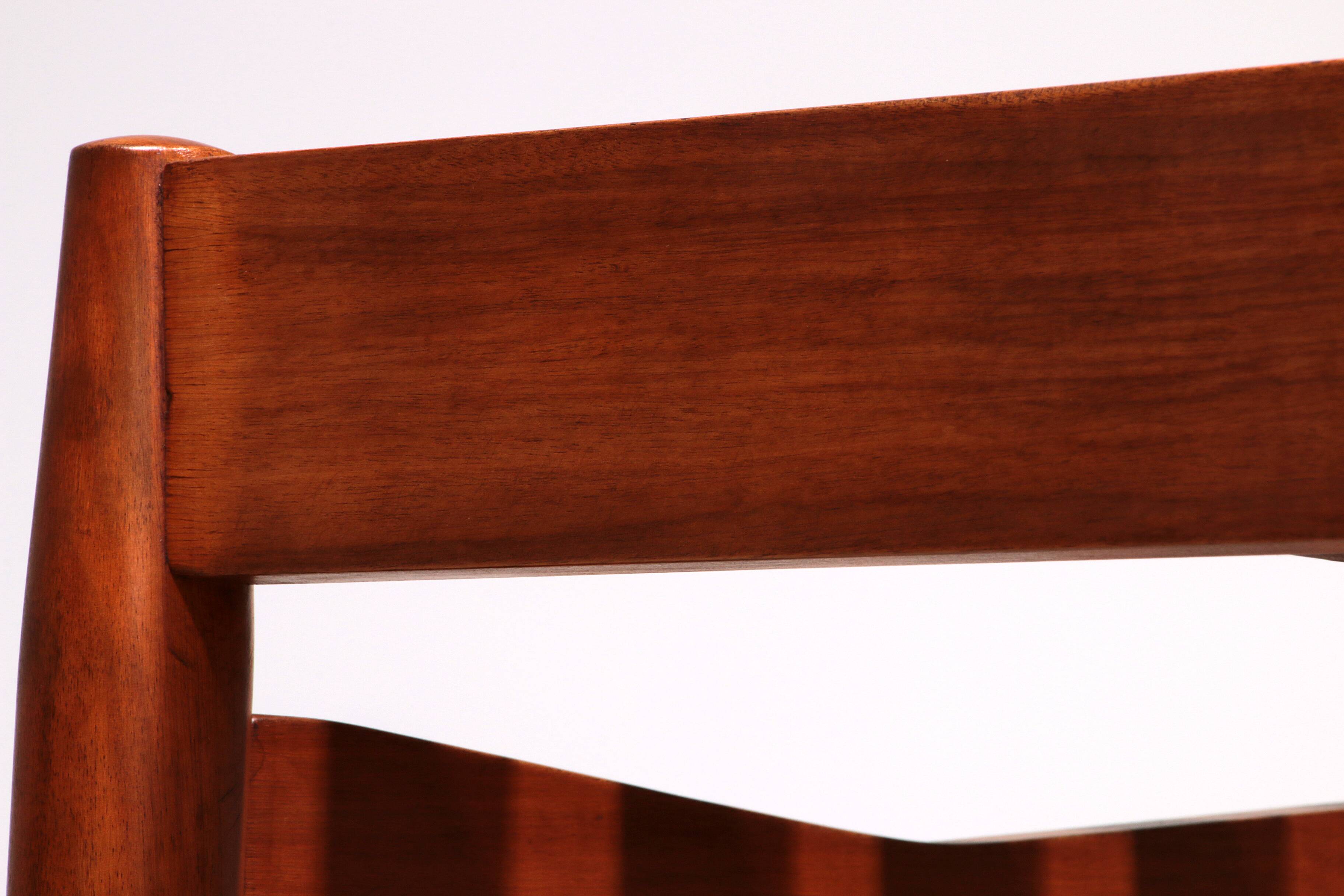 Banc vintage en noyer de Gio Ponti réalisé par Fratelli Reguitti, 1950