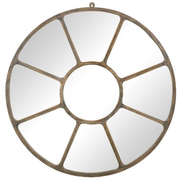 Miroir industriel rond en métal (100cm x 3cm)