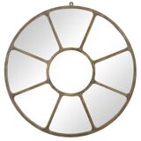 Round industrial metal mirror (100cm x 3cm)