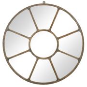 Miroir industriel rond en métal (100cm x 3cm)