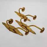 Lot of 3 golden brass crochet pads