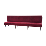 Banquette velours rouge