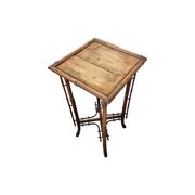 French Bamboo Art Nouveau Plant Table, late 1800s