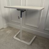 Vitra white nestable height-adjustable side table