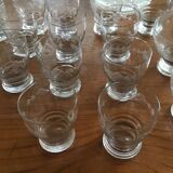 Glassware set with carafes, pitcher and bottle coasters