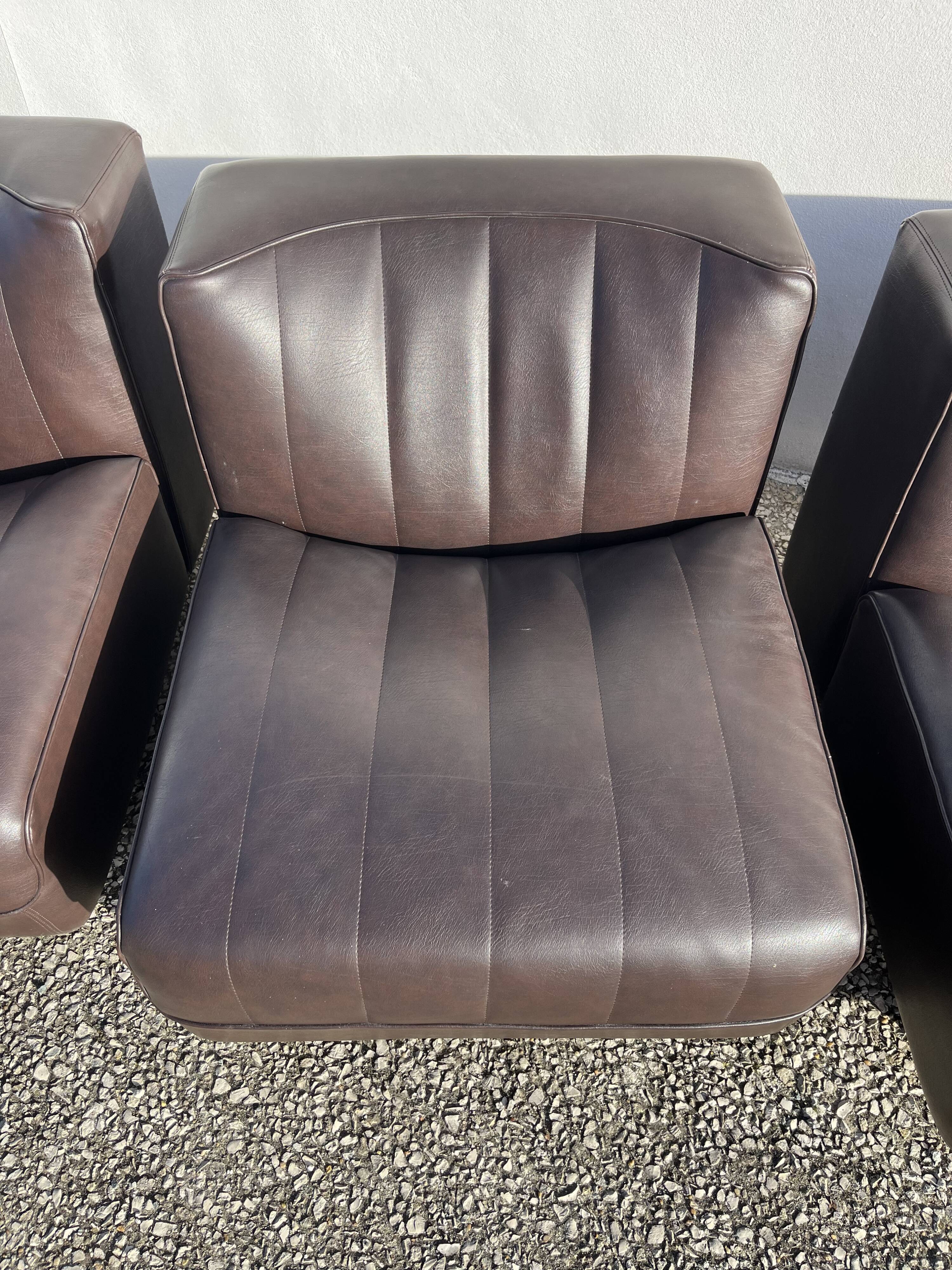 Fauteuils 9000 par Tito Agnoli pour Arflex Italie, années 1969