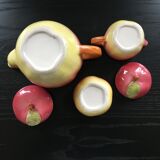 Pink apple tea set