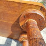 Rustic solid wood stool