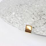 Large ice glass ceiling light by Kalmar, Austria, 1960s.