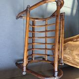 vintage rattan magazine rack