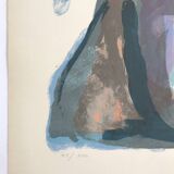 Bram van velde, night, 1968 (mp 43). original lithograph signed in pencil