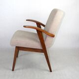 Armchair chair 300-123, design by M. Puchała beige boucle