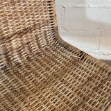 Ensemble de 4 chaises mr10 en rotin de mies van der rohe
