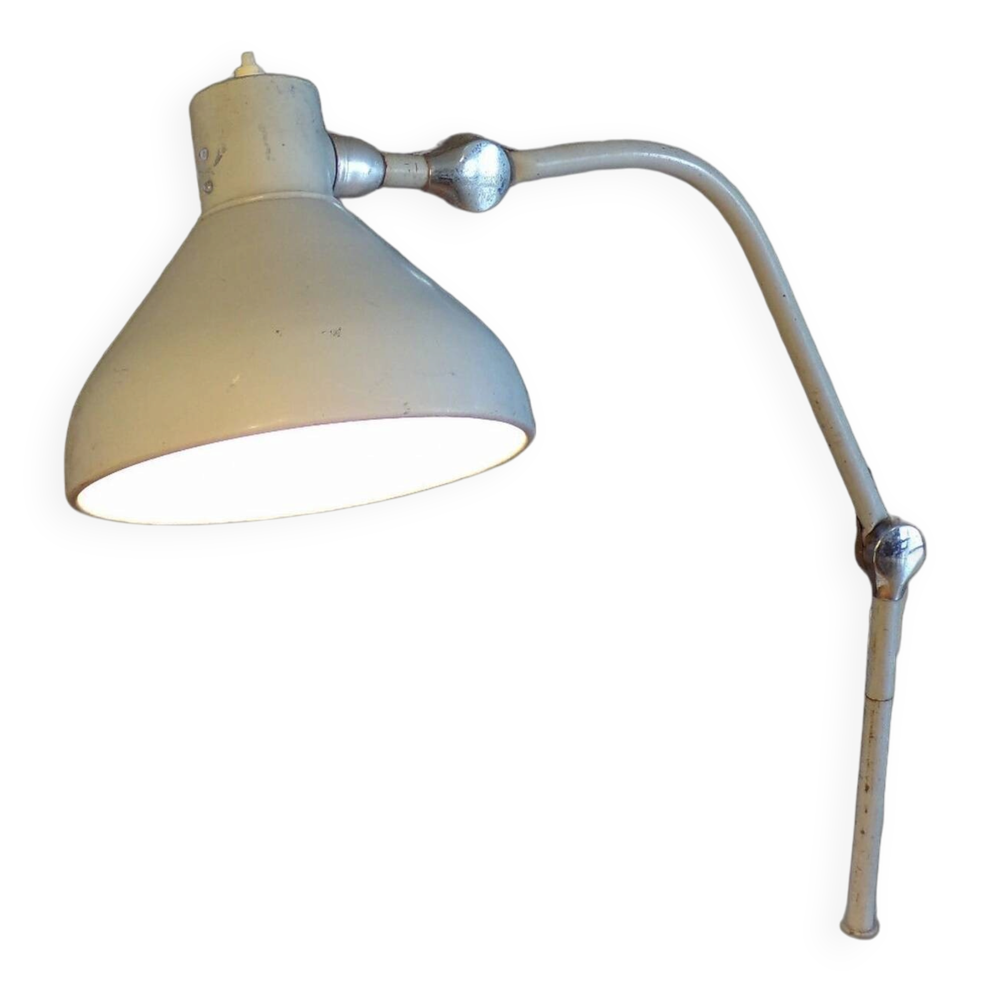 Lampe atelier jumo gs1 articulé sur plaque-design industriel-50-60-70