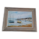 Oil painting on canvas Breton seaside landscape
