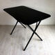 60 ' s folding vintage garden table in black metal