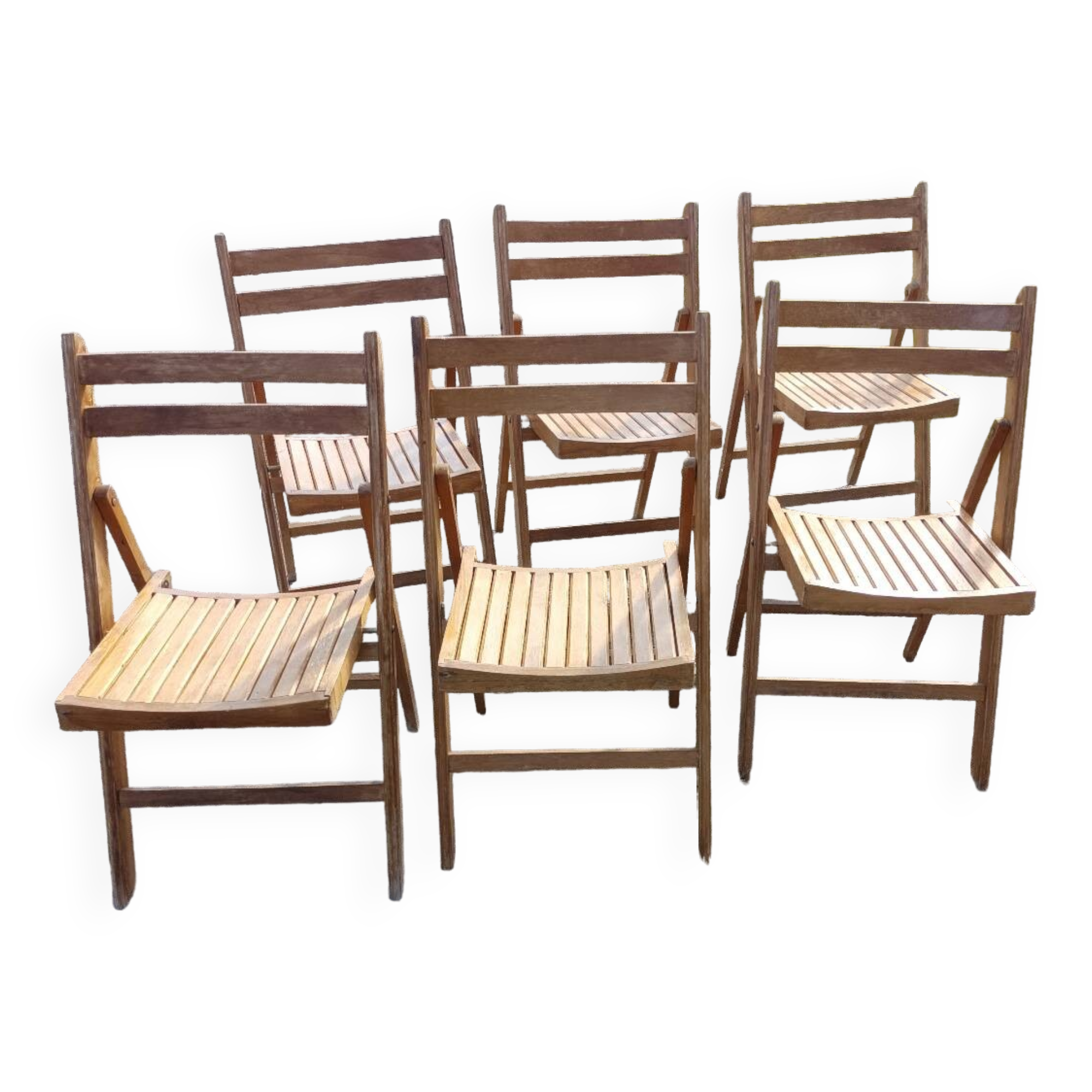 Série de 6 chaises pliantes