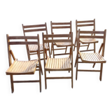 Set of 6 folding chairs