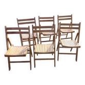 Set of 6 folding chairs