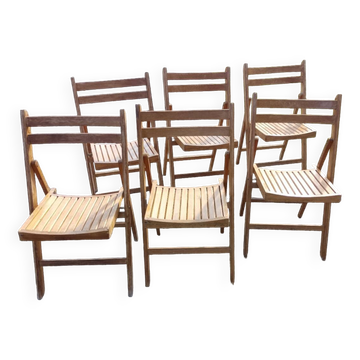 Set of 6 folding chairs