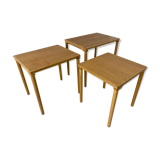 Danish Set Off Nesting Tables by E. W. Bach, 1960s, Set of 3