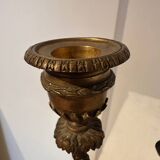 Paire de bougeoir, chandeliers en bronze