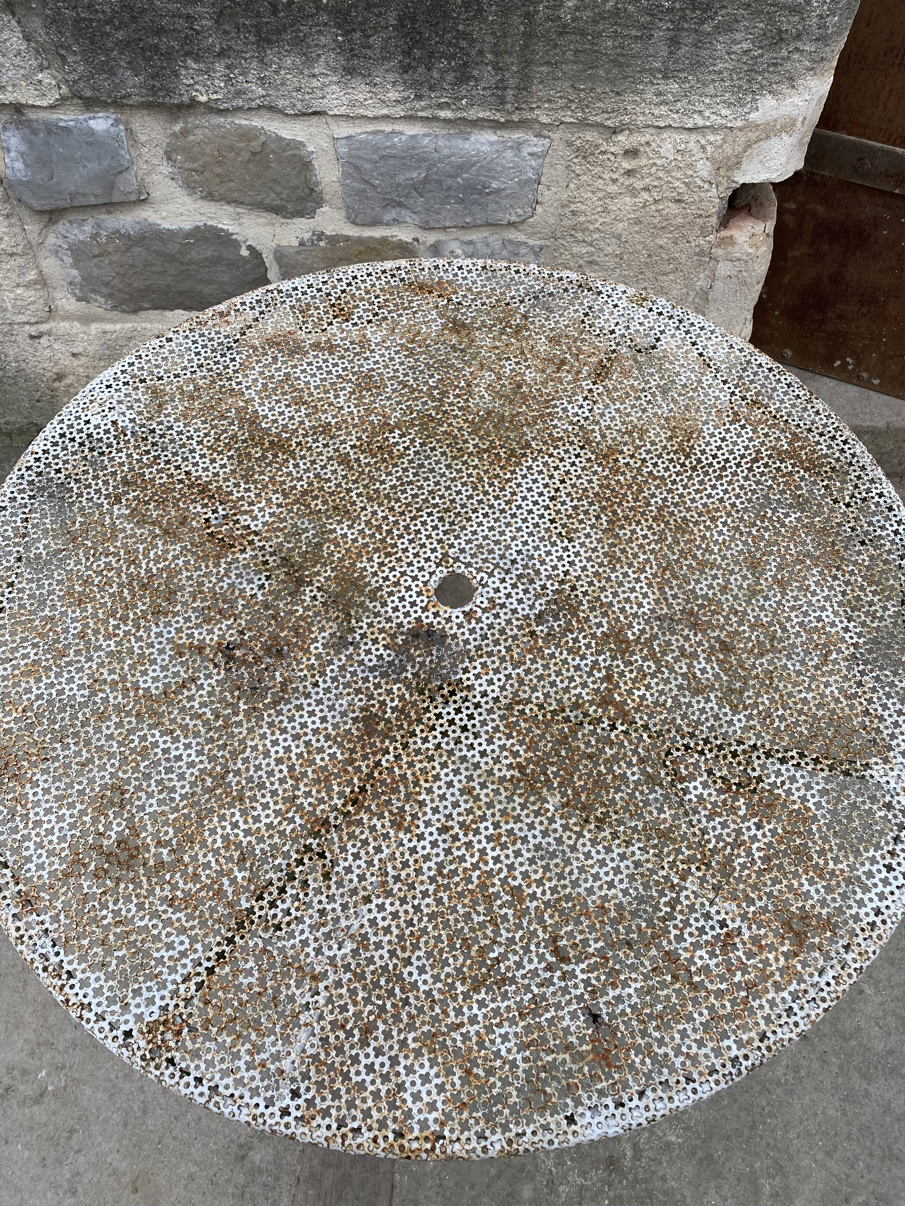 Wrought iron garden table 1960