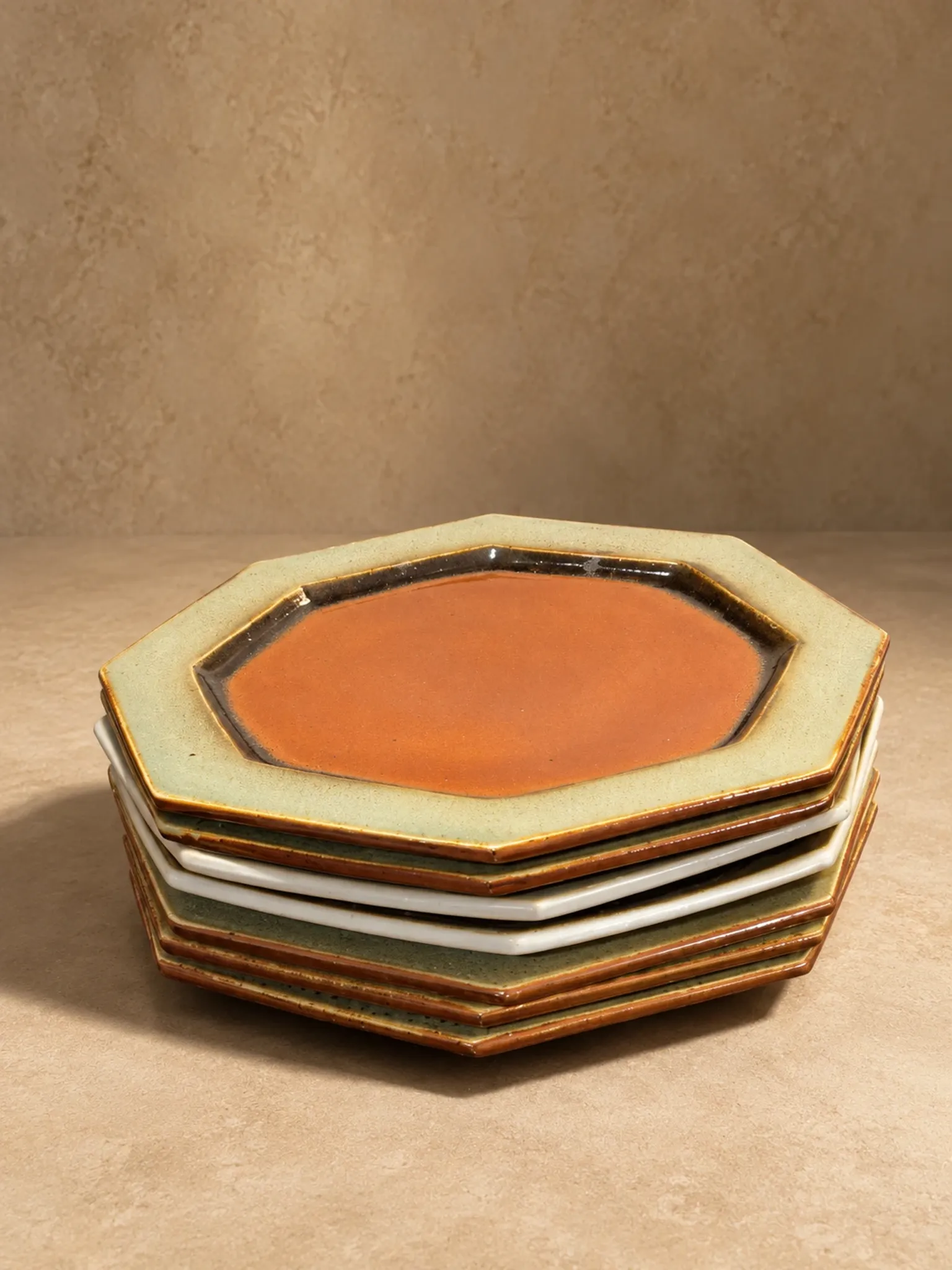 Lot d'assiettes Grès du Marais, France, circa 1970