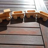 Little wooden train - Vintage