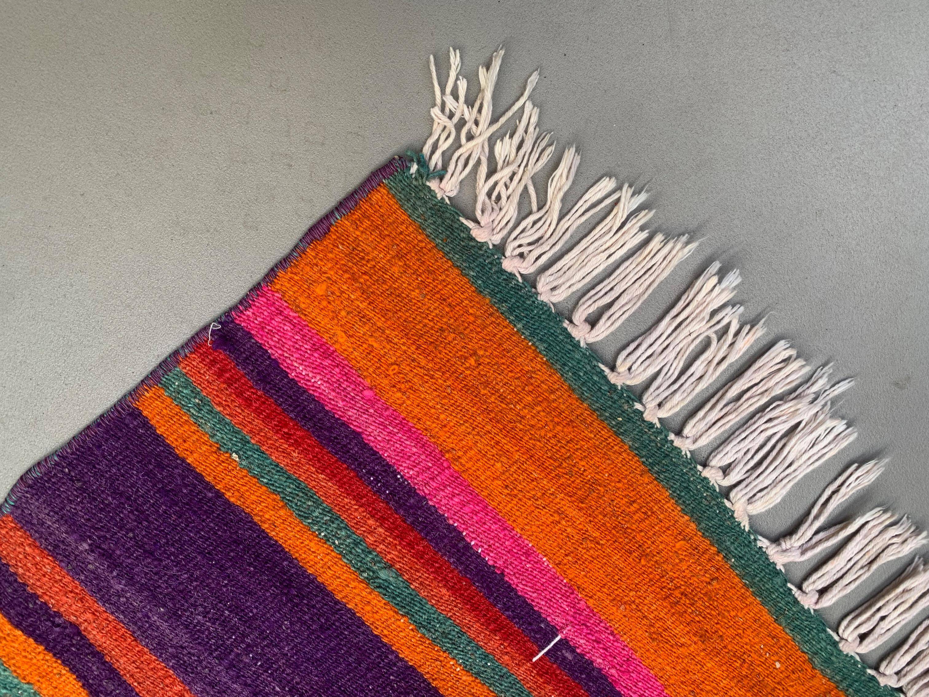 Old Turkish narrow Kilim Runner 283x51 cm shabby chic, vintage kelim