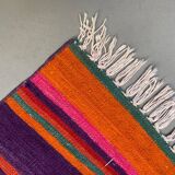 Old Turkish narrow Kilim Runner 283x51 cm shabby chic, vintage kelim